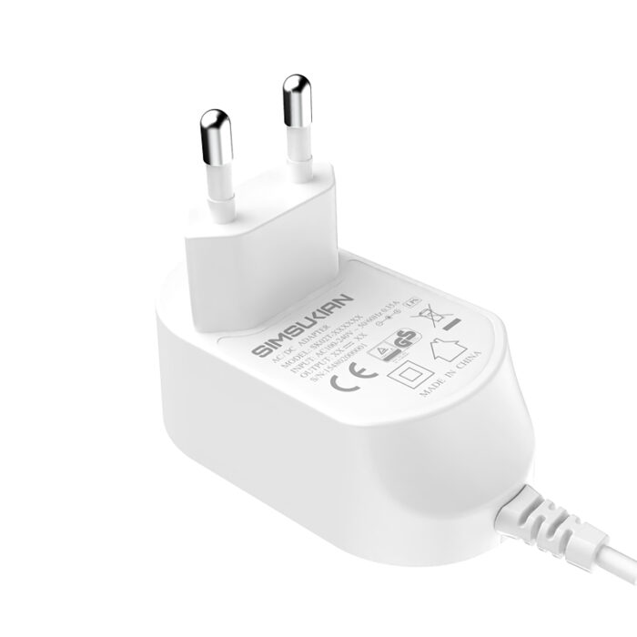 white 12V 1.5A 18W Wall Power Supply Adapter