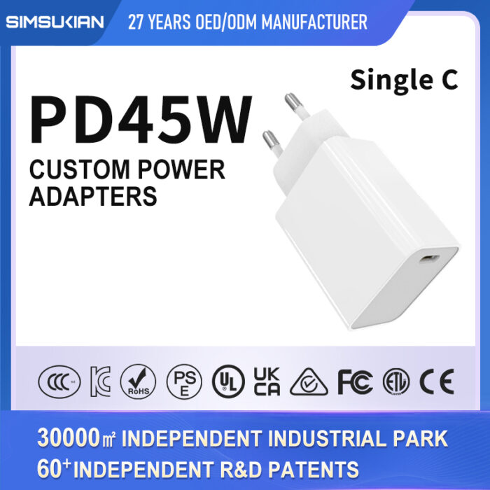 Travel Universal Interchangeable AC Plug Chargers for Different Countries and Regions